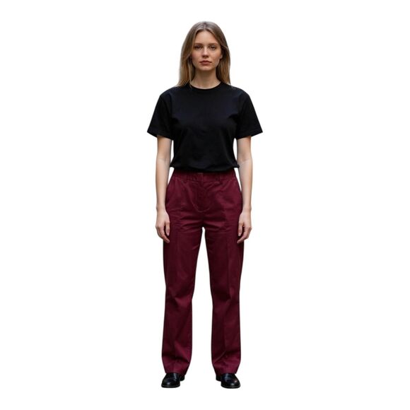 Lands End Pants Womens 4 Straight Leg Mid Rise Stretch Workwear Career Office - Picture 1 of 11